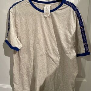 Disney White and Blue Short Sleeve Tee